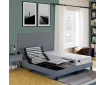 Lit électrique tapissier duo Precisio + matelas mousse Prio
