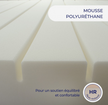 Lit électrique tapissier duo Precisio + matelas mousse Prio