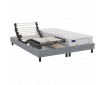 Lit électrique tapissier duo Precisio + matelas mousse Prio